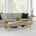 thumbnail image 2 of Evelyn&Zoe Alexis 45" Wide Rectangular Coffee Table, Brass, 2 of 7