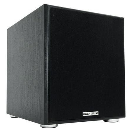 Rockville Rock Shaker 10" Inch Black 600w Powered Home Theater Subwoofer Sub