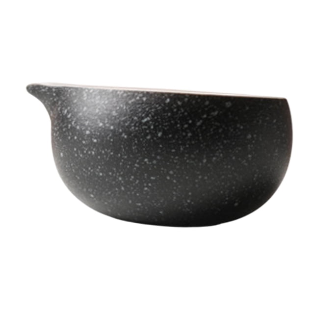 Cuenco de Matcha de cerámica, accesorio tradicional, cuenco de té portátil hecho a mano para té Negro mate