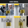 thumbnail image 5 of Golden combination lock, 4-digit padlock, used for storage of sports lockers, fences, toolboxes, boxes and buckle cabinets in school gymnasiums (1 pack)., 5 of 5