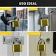 thumbnail image 5 of Golden combination lock, 4-digit padlock, used for storage of sports lockers, fences, toolboxes, boxes and buckle cabinets in school gymnasiums (1 pack)., 5 of 5