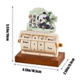 thumbnail image 3 of Cute PandaS Design Wooden Calendar Ornaments Pandas Wheel Perpetual Calendar Wooden Countdown Calendar Office Desktop Ornaments, B, 3 of 6