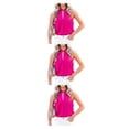 thumbnail image 3 of Minnieouse Blusa sin mangas para mujer, suéter para niñas, camisa para fiesta de viaje, ropa de moda, Top básico diario de verano, rosa, rojo, Rosa roja SG 3Conjunto, 3 of 6