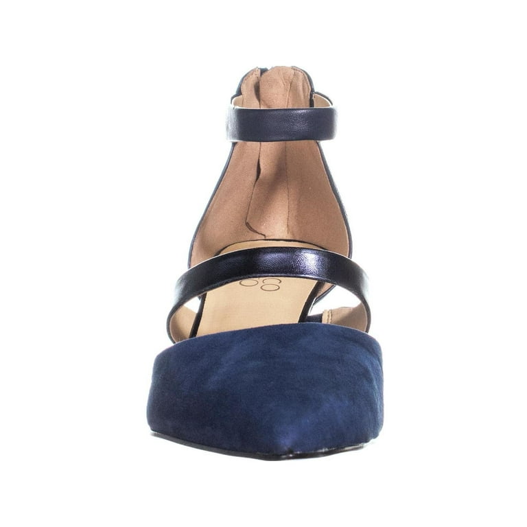 Womens Franco Sarto Davey Kitten Heel Pumps Blue