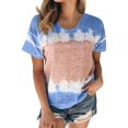 thumbnail image 1 of Nlife T-Shirt à Manches Courtes Imprimé Teinté pour Femmes, 1 of 2