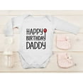 thumbnail image 3 of Tstars Boys Unisex Birthday Gifts for Dad Baby Boy Happy Birthday Daddy Cute Infant Dad's Gift B Day Birthday Party Baby Long Sleeve Bodysuit, 3 of 6