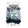 thumbnail image 3 of (4 pack) Scunci Soft Stretch Knit Scrunchie Hair Ties, Grey and Purple Tones, 6 Ct, 3 of 10