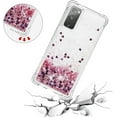 thumbnail image 5 of Compatible with Samsung Galaxy S20 FE Case Glitter Liquid Cute Clear Phone Case Floating Quicksand Shockproof Protective Bumper Silicone Soft TPU Case for Samsung Galaxy S20 FE Love Rose YB, 5 of 6