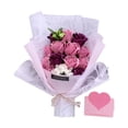 thumbnail image 3 of Ramo de regalo de flor de jabón rosa, ramo de jabón, ramo de flores grandes, rosas de jabón, arte para el día de la madre, decoración del hogar,, 3 of 8