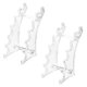 thumbnail image 1 of Arc Shaped Pen Holder Compact Makeup & Ballpoint Pen Display Stand Easy to Clean Storage Organizer, 1 of 3