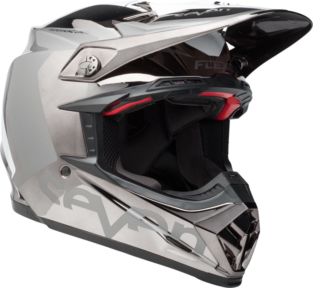 Seven Rogue Silver//Blue Bell Moto-9 Flex Visor