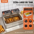 thumbnail image 2 of VEVOR Commercial Electric Deep Fryer Countertop Deep Fryer 3000W 18Qt / 17L, 2 of 9
