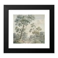 thumbnail image 2 of Gerardus Wieringa 13x12 Black Modern Framed Museum Art Print Titled - Boszoom with Farmhouses and a Sandy Path (1779), 2 of 5