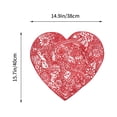 thumbnail image 2 of GOOHOCHY 2 uds mantel individual en forma de corazón estera de rosas romántica estera de mesa para el hogar decoración de mesa, 2 of 7