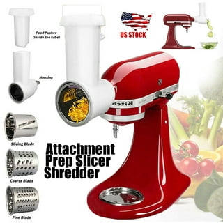 Kenome Slicer Shredder Attachments for KitchenAid Stand Mixers, Food  Slicers Cheese Grater Attachments, Salad Maker Accessory Vegetable Chopper  with 3 Blades 