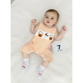 thumbnail image 6 of BemeyourBBs Baby Halloween Plaid Overall Romper Pumpkin Ghost Sleeveless Bodysuit, 6 of 9