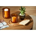 thumbnail image 3 of Bouclair Glass Amber Candle Holder, 3 of 4