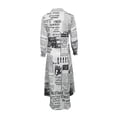 thumbnail image 3 of Vestido camisero de mujer de manga larga, vestido de verano para mujer, vestido largo maxi elegante, vestido de blusa sexy de tallas grandes, vestido túnica largo con cuello en V, vestido, 3 of 5