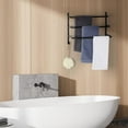 thumbnail image 4 of 3 Tier Metal Blanket Rack, Wall Mouted Blanket Holder for Bathroom Display Rack, 4 of 8