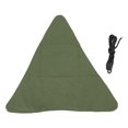 thumbnail image 1 of Tabouret trépied en tissu, portable, pliable, triangulaire, artisanal, anti-rayures, en toile, pour camping, pêche, vert militaire, 1 of 4