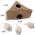 thumbnail image 3 of Juguetes para perros chirriantes, juguetes interactivos duraderos para esconder y buscar, rompecabezas de felpa para perros(RAT), 3 of 5