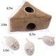 thumbnail image 3 of Juguetes para perros chirriantes, juguetes interactivos duraderos para esconder y buscar, rompecabezas de felpa para perros(RAT), 3 of 5