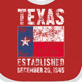 thumbnail image 4 of Inktastic Established December 29, 1845 Texas Flag Boys or Girls Baby Bib, 4 of 4
