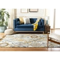 thumbnail image 3 of SAFAVIEH Suzani Bayon Medallion Wool Area Rug, Light Green/Ivory, 8' x 10', 3 of 11
