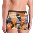 thumbnail image 4 of Kdxio Men's Boxer Briefs with Cute Cat Paw Print - Comfortable and Breathable Underwear for Everyday Wear, 4 of 7