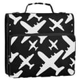 thumbnail image 2 of ALAZA Zipper Binder Cute Airplane Pattern 3 Ring Trapper Keeper File Folder Organizer Bag, 2 of 8