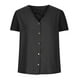 thumbnail image 5 of Camiseta cómoda con cuello en V elegante para mujer Blusa de manga corta Tops casuales OAVQHLG3B Store lin121212, 5 of 5