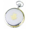 Charles-Hubert- Paris Sterling Silver Two-Tone Quartz Hunter Case Pocket Watch #3581