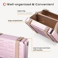 thumbnail image 4 of Byootique Aluminum Mini Crossbody Bag with Adjustable Strap for Travel,Pink, 4 of 9