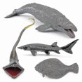 thumbnail image 1 of 4pc Sea Animals Toy Simulation Ocean Whale Pvc Model Figures Kids Education Gift Banmo, 1 of 4