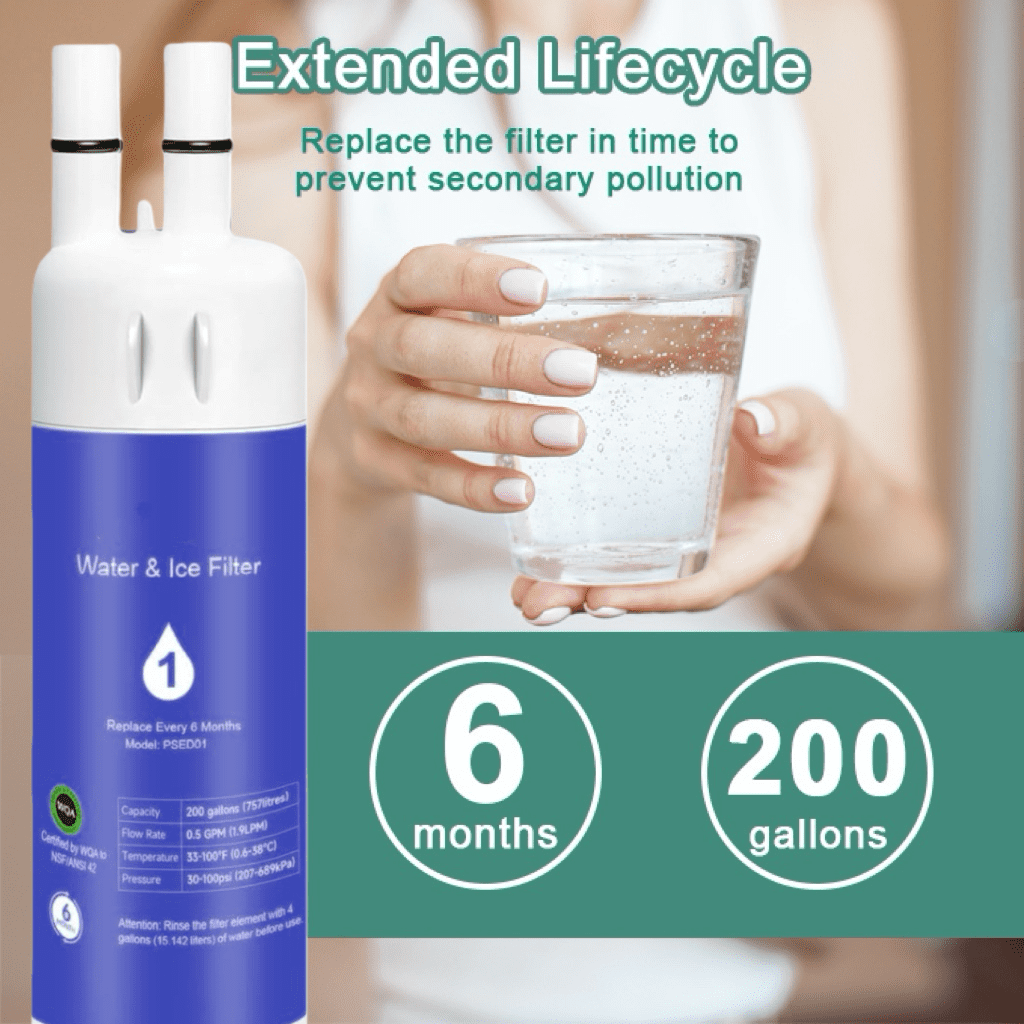 W10295370A Water Filter Replacement Compatible with EDR1RXD1 WHR1RXD1 P8RFWB2L P4RFWB 46-9081 46-9930, 3-Pack