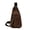 Coffee, variant on Canvas Sling Bag Chest Bag Crossbody Backpack For Hiking Daypack Chest Bag for Women Men (Khaki)