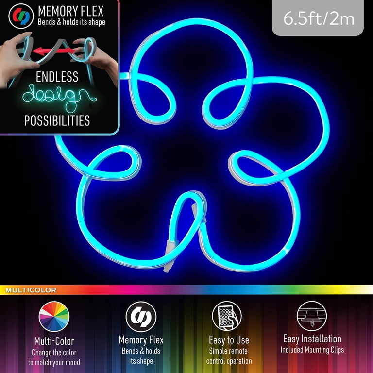 Xtreme Lit 6.5 Ft LED Neon Flex Strip Lights, Multi-Color photo 3