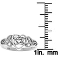 thumbnail image 2 of Sterling Silver Celtic Trinity Heart Ring, 2 of 4