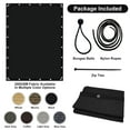 thumbnail image 7 of Jane Stone 8'X20' Rectangular 200 GSM UV Protected 100% HDPE Shade Cloth with Grommets,90% UV Block Outdoor Canopy Screen,Black, 7 of 7