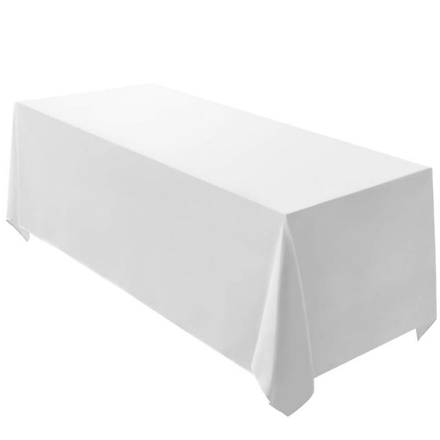 Mantel Surmente de poliéster blanco 228 x 335 cm para boda