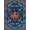 Blue Orange White, Pattern 2, variant on ODIKA Octopus Cartoon Koi Ocean Buccaneer Navigator Sailing Ship Pirate Pet Friendly & Kids Safe for Bedroom, Bedside, Nursery