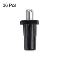 thumbnail image 3 of Uxcell 7.5mm Cabinet Door Repair Pins, Spring Loaded Pins Iron Center Shaft Door Panel Connector, Black, 36 Pcs, 3 of 7