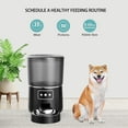 thumbnail image 6 of axGear WiFi Pet Feeder Automatic Smart Dog Cat Dry Food Dispenser Feeding Bowl 4L Black, 6 of 9