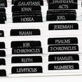 thumbnail image 3 of Reposition Laminated Bible Tabs, Large Print Stickers, Easy to Read and Apply Bible Tabs for Women and Man (Luxury Black), 3 of 5