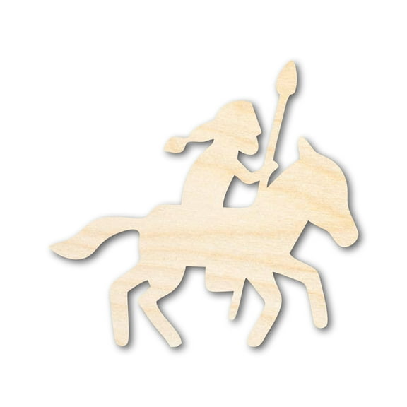 Unfinished Wood Spearman Shape - Craft - up to 46" 4" / 1/4"