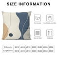 thumbnail image 5 of Acheng Short Plush Pillowcase 1 Piece Gold and Blue Abstract Art White, 5 of 5