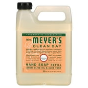 (6 Pack) Mrs. Meyer's Clean Day Liquid Hand Soap Refill, Geranium, 33 fl oz