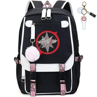 ENHYPEN Official Kpop Merchandise - Black School Bookbag with