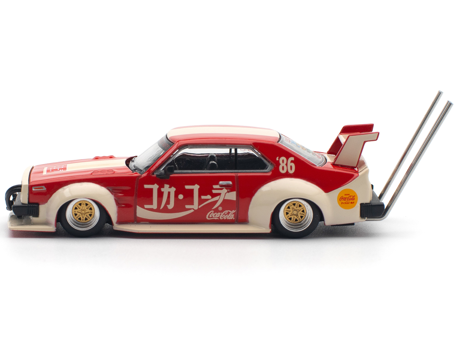 Pop Race Skyline GT-R V8 Drift Hakosuka RHD Model Car, Red and