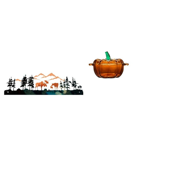 Escultura de calabaza decorativa para pared, dulcero colgante para exteriores e interiores, porche, valla, tarro de decorativo